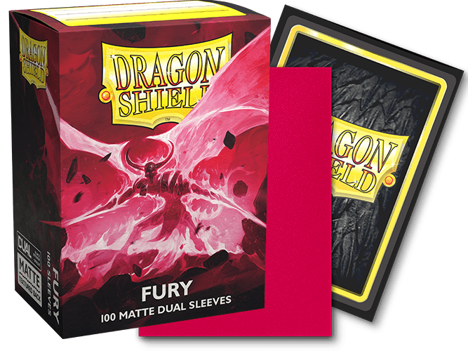 DRAGON SHIELD SLEEVES DUAL MATTE FURY 100CT - GamesLand Canada