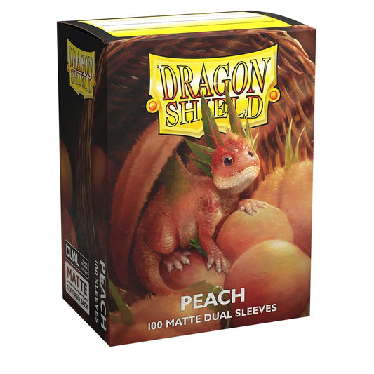 DRAGON SHIELD SLEEVES DUAL MATTE PEACH 100CT - GamesLand Canada