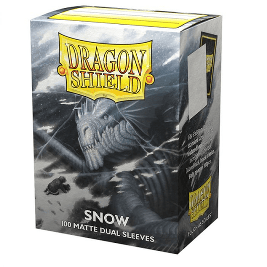 DRAGON SHIELD SLEEVES DUAL MATTE SNOW 100CT - GamesLand Canada