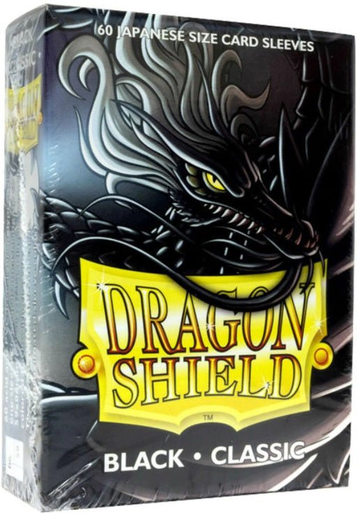 DRAGON SHIELD SLEEVES JAPANESE BLACK 60CT - GamesLand Canada