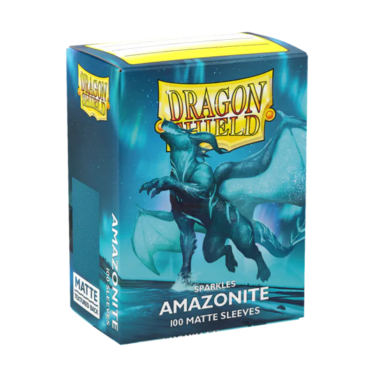 DRAGON SHIELD SLEEVES MATTE AMAZONITE 100CT - GamesLand Canada