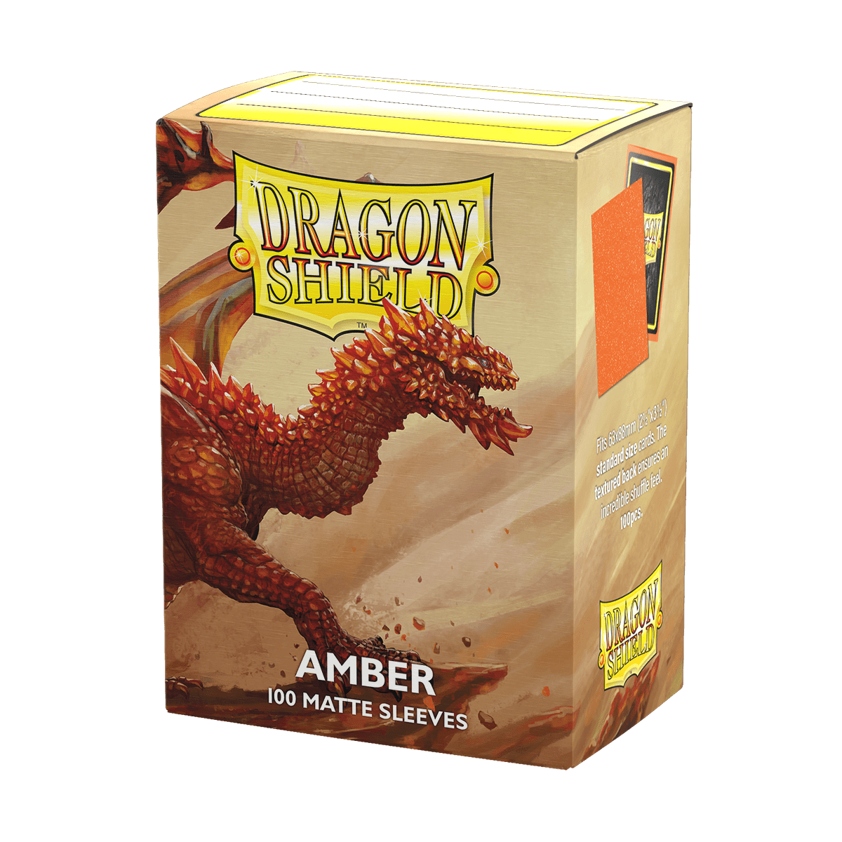 DRAGON SHIELD SLEEVES MATTE AMBER 100CT - GamesLand Canada