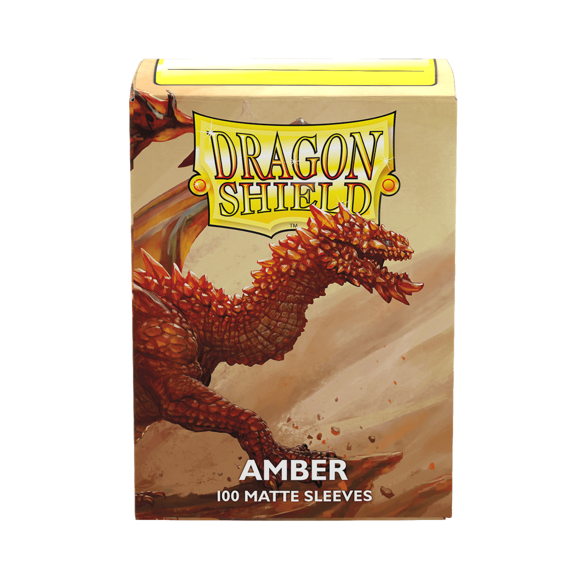 DRAGON SHIELD SLEEVES MATTE AMBER 100CT - GamesLand Canada
