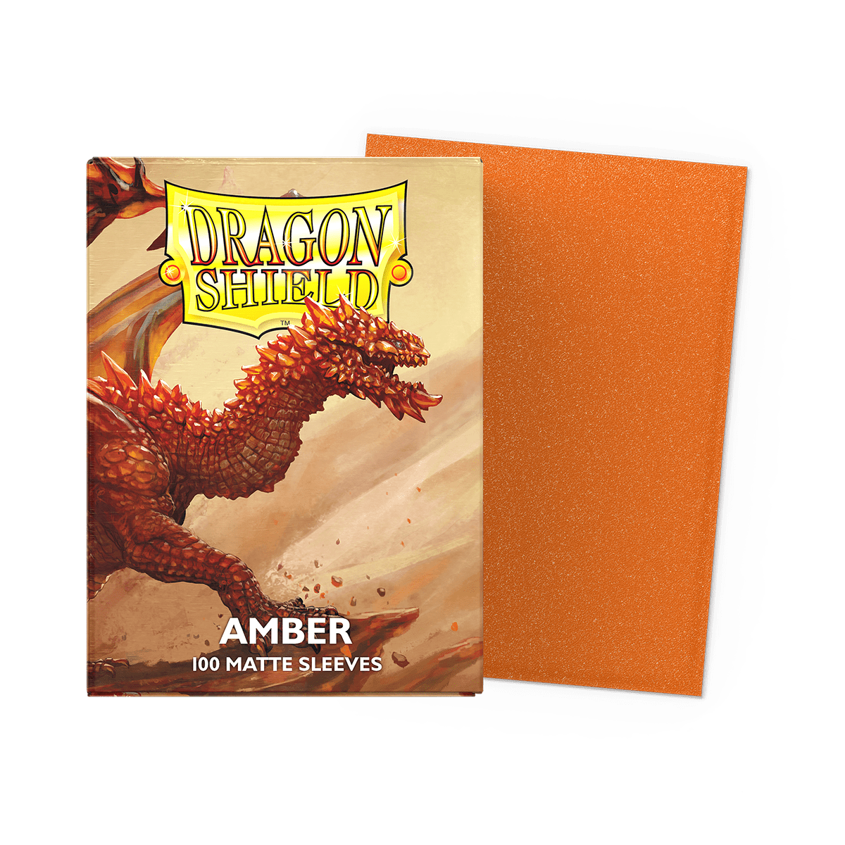DRAGON SHIELD SLEEVES MATTE AMBER 100CT - GamesLand Canada