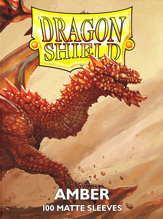 DRAGON SHIELD SLEEVES MATTE AMBER 100CT - GamesLand Canada