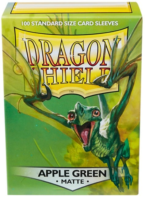 DRAGON SHIELD SLEEVES MATTE APPLE GREEN 100CT - GamesLand Canada