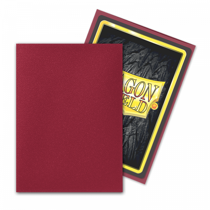 DRAGON SHIELD SLEEVES MATTE BLOOD RED 100CT - GamesLand Canada