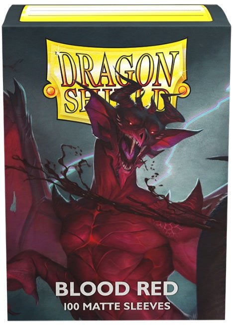 DRAGON SHIELD SLEEVES MATTE BLOOD RED 100CT - GamesLand Canada
