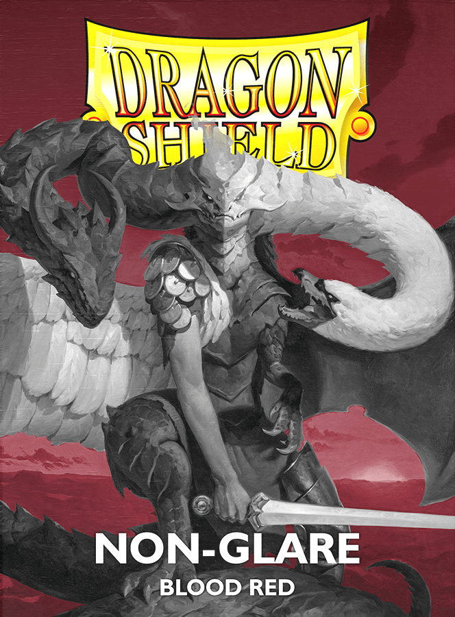 DRAGON SHIELD SLEEVES MATTE BLOOD RED NON - GLARE 100CT - GamesLand Canada