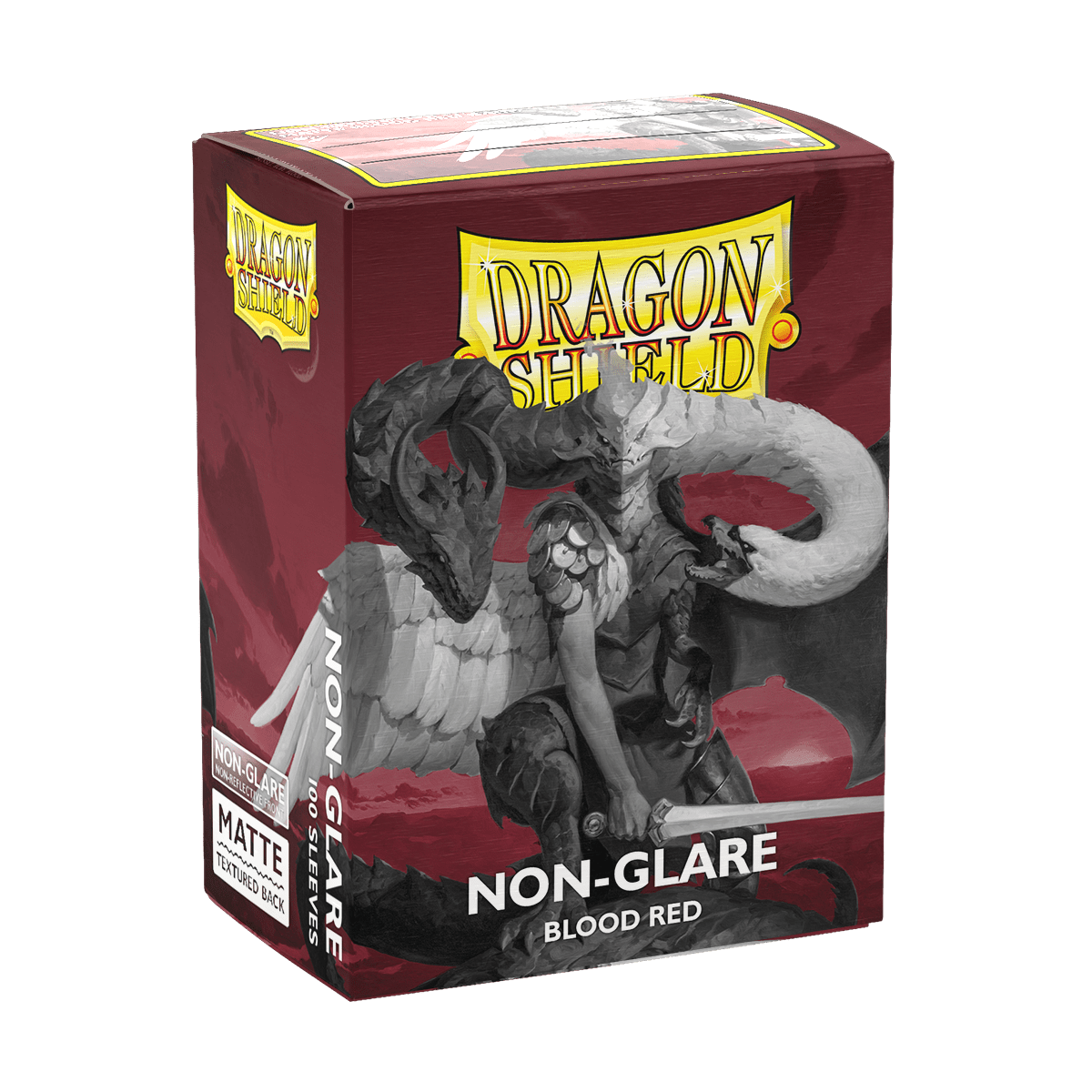 DRAGON SHIELD SLEEVES MATTE BLOOD RED NON - GLARE 100CT - GamesLand Canada
