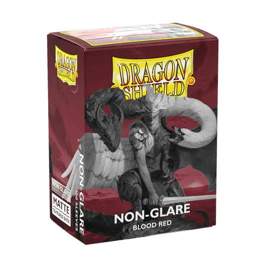 DRAGON SHIELD SLEEVES MATTE BLOOD RED NON - GLARE 100CT - GamesLand Canada