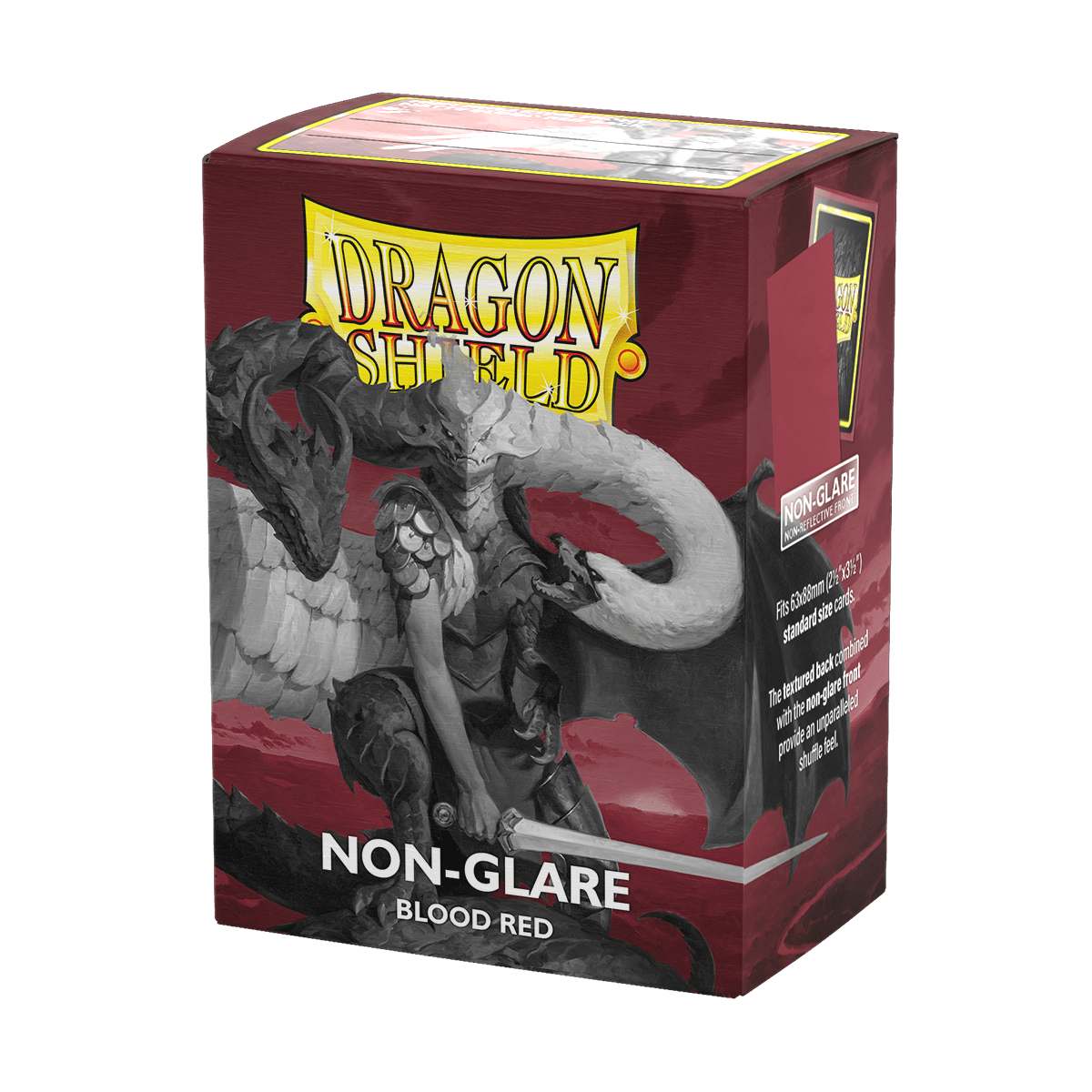 DRAGON SHIELD SLEEVES MATTE BLOOD RED NON - GLARE 100CT - GamesLand Canada