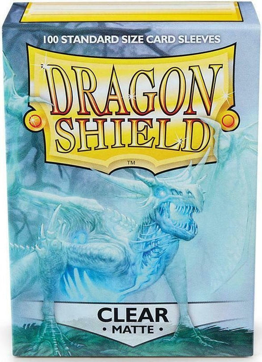 DRAGON SHIELD SLEEVES MATTE CLEAR 100CT - GamesLand Canada