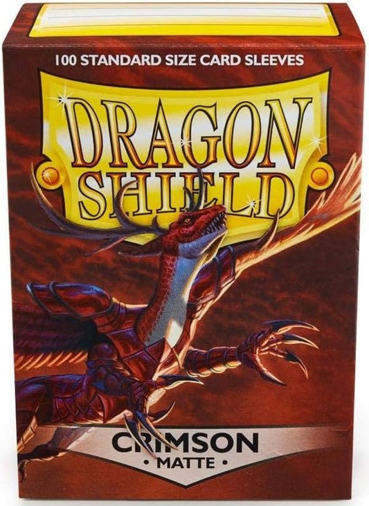 DRAGON SHIELD SLEEVES MATTE CRIMSON 100CT - GamesLand Canada
