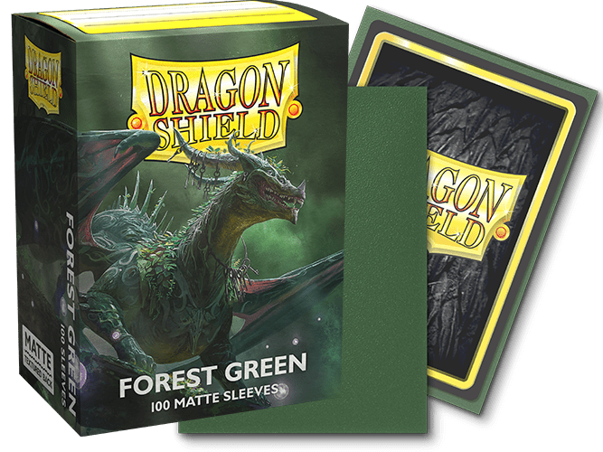 DRAGON SHIELD SLEEVES MATTE FOREST GREEN 100CT - GamesLand Canada