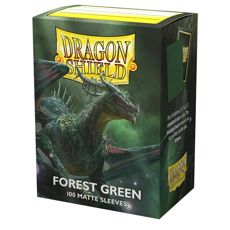DRAGON SHIELD SLEEVES MATTE FOREST GREEN 100CT - GamesLand Canada