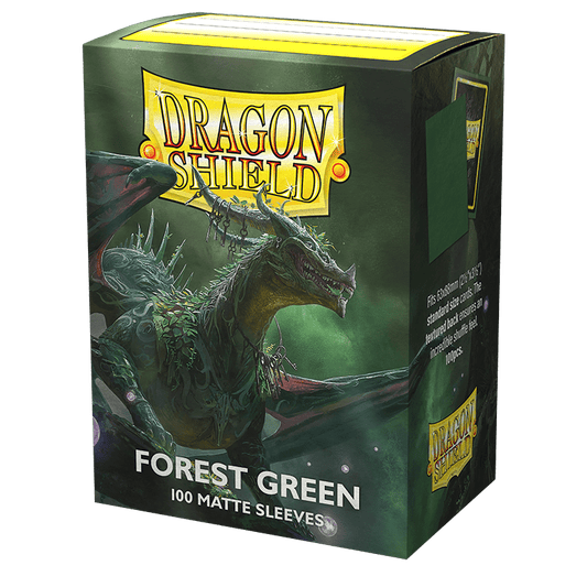 DRAGON SHIELD SLEEVES MATTE FOREST GREEN 100CT - GamesLand Canada