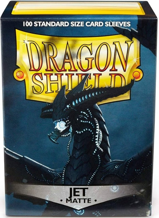 DRAGON SHIELD SLEEVES MATTE JET 100CT - GamesLand Canada