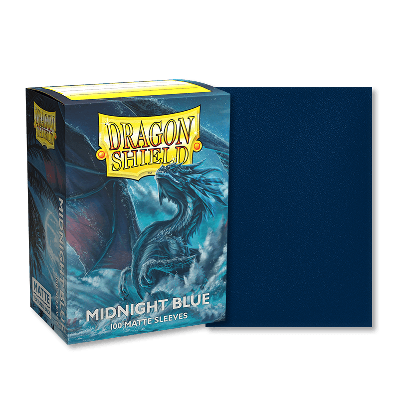 DRAGON SHIELD SLEEVES MATTE MIDNIGHT BLUE 100CT - GamesLand Canada