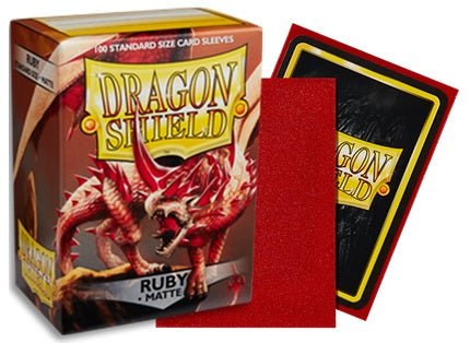 DRAGON SHIELD SLEEVES MATTE RUBY 100CT - GamesLand Canada