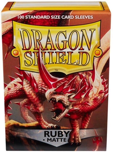 DRAGON SHIELD SLEEVES MATTE RUBY 100CT - GamesLand Canada