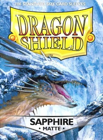 DRAGON SHIELD SLEEVES MATTE SAPPHIRE 100CT - GamesLand Canada