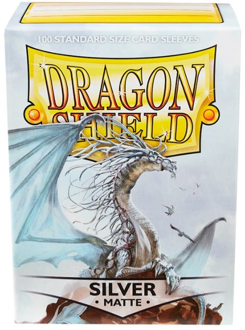DRAGON SHIELD SLEEVES MATTE SILVER 100CT - GamesLand Canada
