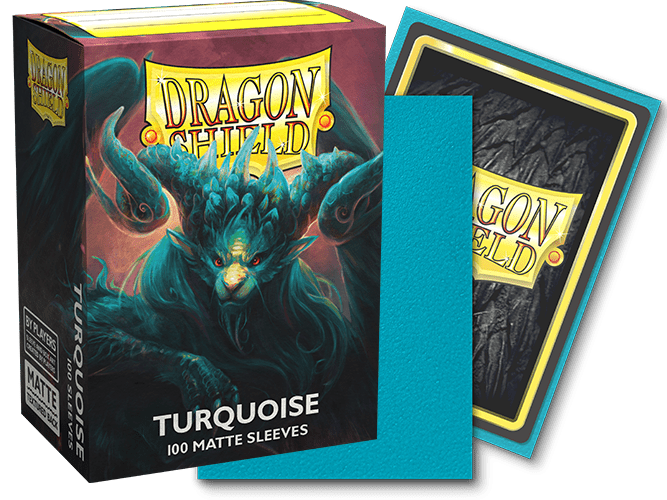 DRAGON SHIELD SLEEVES MATTE TURQUOISE 100CT - GamesLand Canada