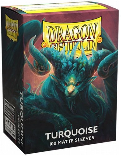 DRAGON SHIELD SLEEVES MATTE TURQUOISE 100CT - GamesLand Canada