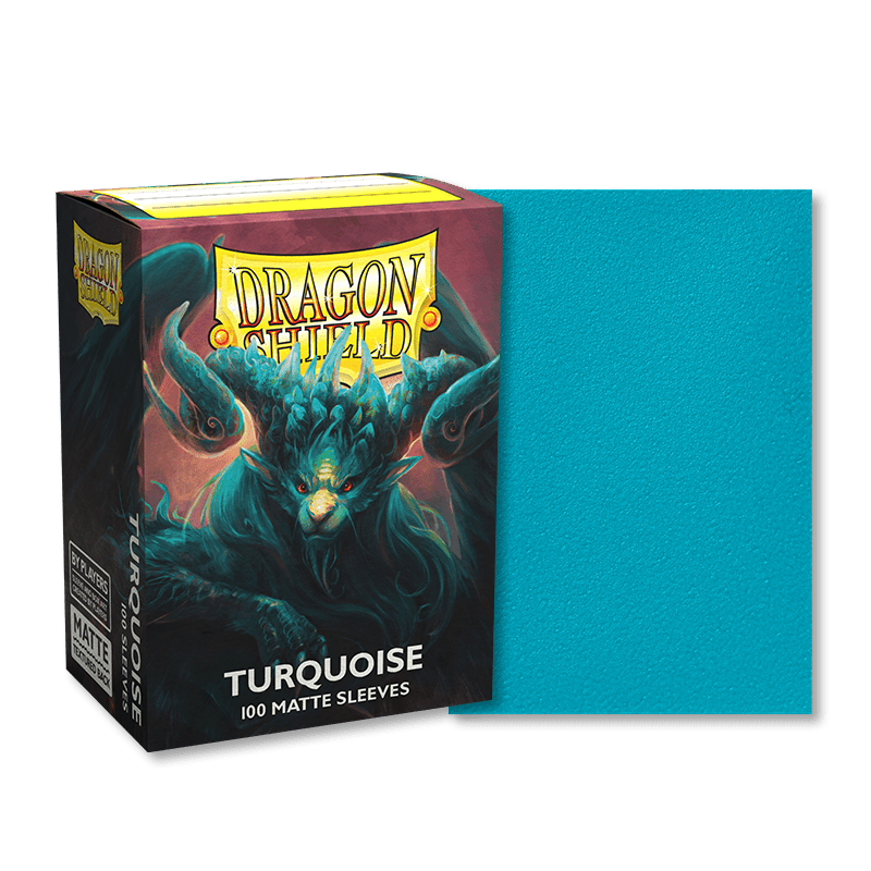 DRAGON SHIELD SLEEVES MATTE TURQUOISE 100CT - GamesLand Canada