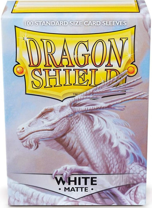 DRAGON SHIELD SLEEVES MATTE WHITE 100CT - GamesLand Canada