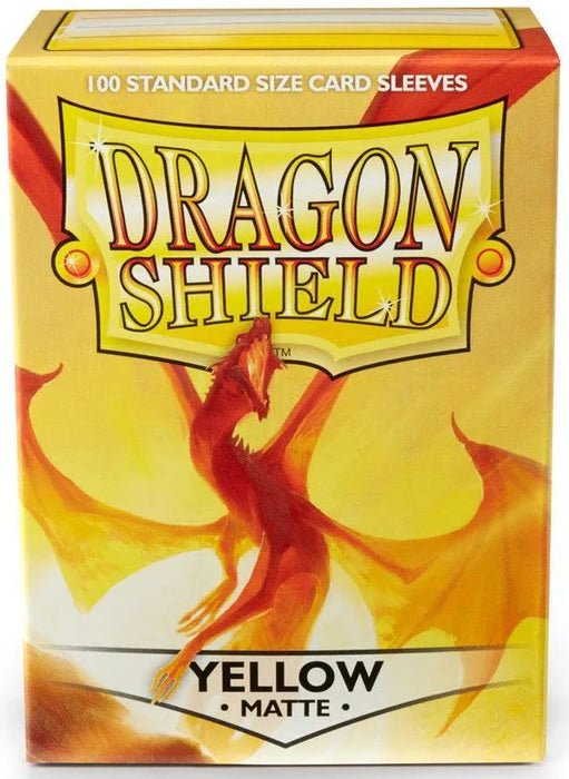 DRAGON SHIELD SLEEVES MATTE YELLOW 100CT - GamesLand Canada