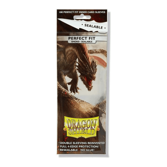 DRAGON SHIELD SLEEVES PERFECT FIT SEALABLE SMOKE - GamesLand Canada