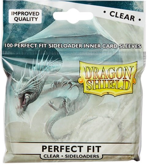 DRAGON SHIELD SLEEVES PERFECT FIT SIDELOADER CLEAR - GamesLand Canada