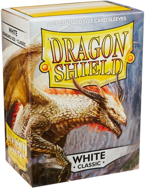 DRAGON SHIELD SLEEVES WHITE 100CT - GamesLand Canada
