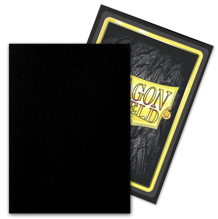 DRAGON SHIELD STANDARD SLEEVES OUTER MATTE BLACK - GamesLand Canada