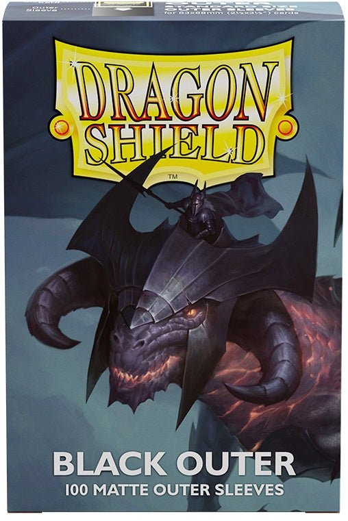 DRAGON SHIELD STANDARD SLEEVES OUTER MATTE BLACK - GamesLand Canada