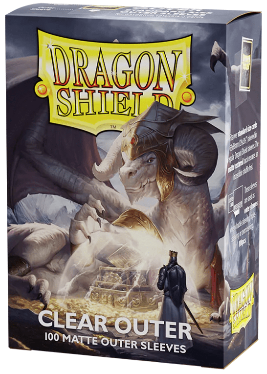 DRAGON SHIELD STANDARD SLEEVES OUTER MATTE CLEAR - GamesLand Canada