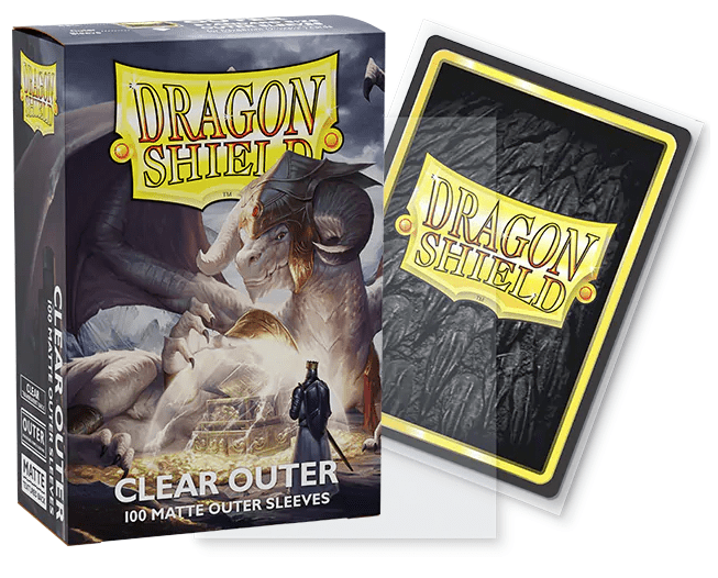 DRAGON SHIELD STANDARD SLEEVES OUTER MATTE CLEAR - GamesLand Canada