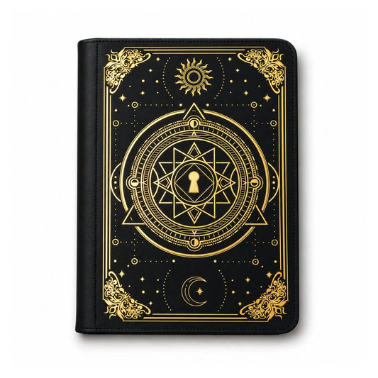 EVORETRO Golden Arcane Binder 9-Pocket Zip-Up Trading Card Binder - GamesLand Canada