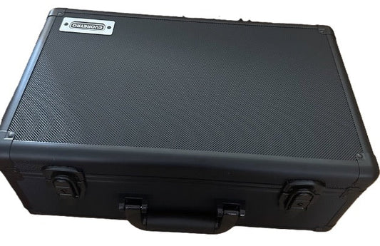 EVORETRO GRADED CARD STORAGE BOX HEAVY DUTY 4 ROWS BLACK ALUMIN - GamesLand Canada