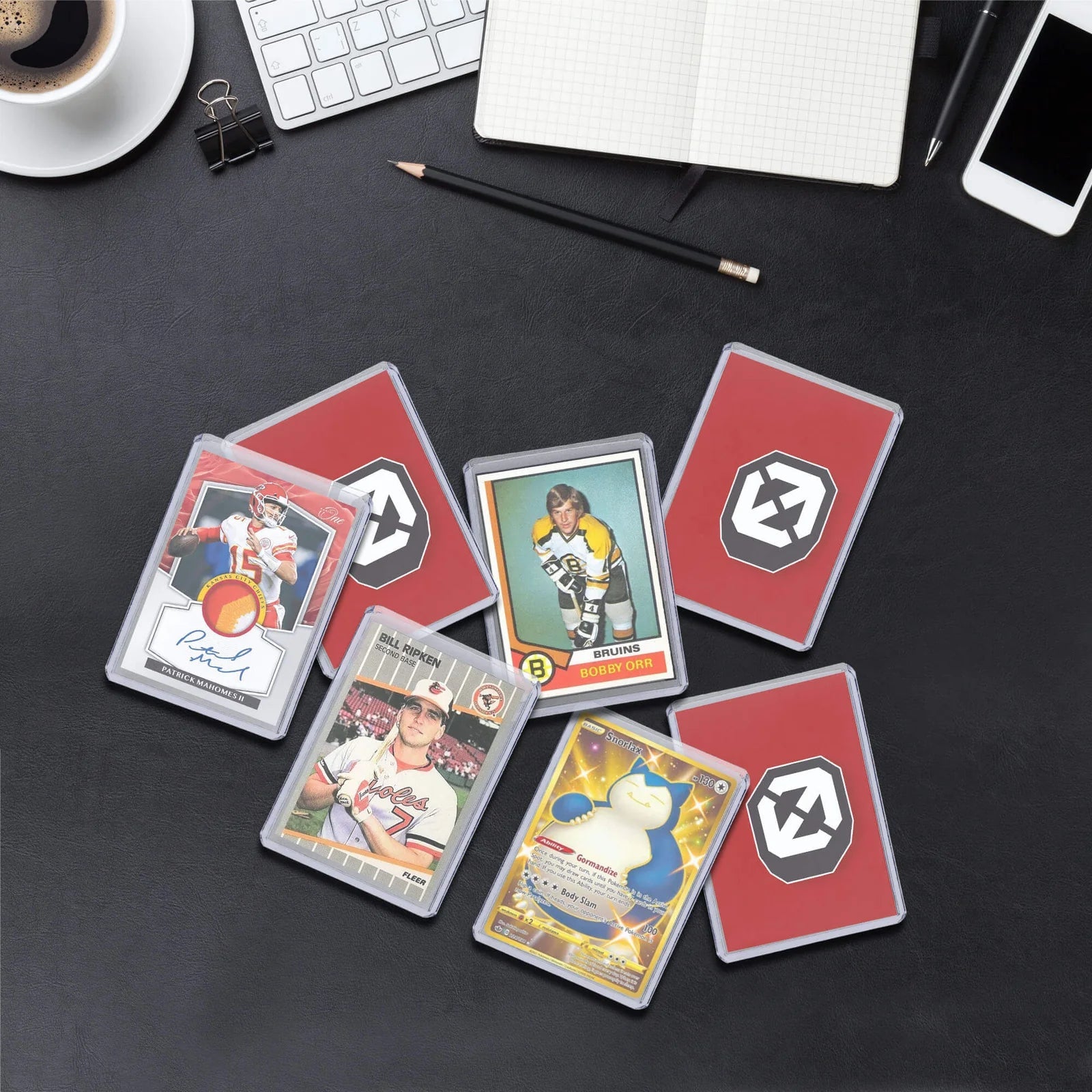 EVORETRO Top Loaders & Sleeves - Pack of 100 Toploaders 35PT & 100 Sleeves - GamesLand Canada
