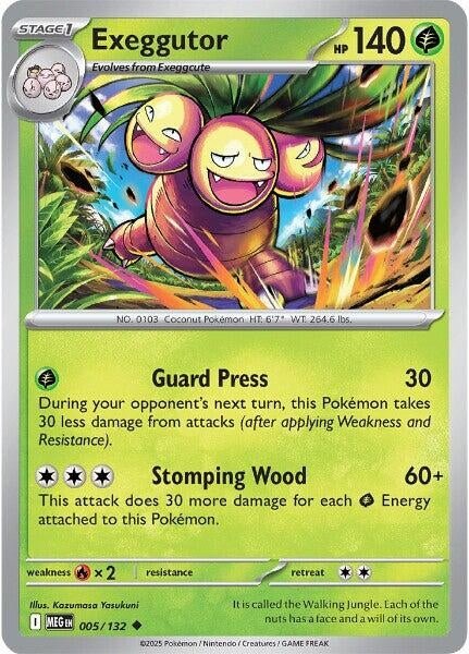 Exeggutor (005/132) (ME01: Mega Evolution) (MEG) - GamesLand Canada
