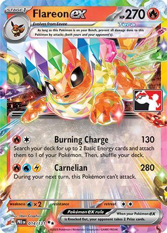 Flareon ex (014/131) (SV: Prismatic Evolutions) (PRE) - GamesLand Canada