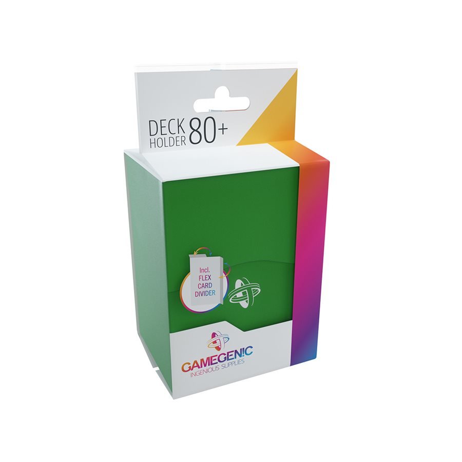 Gamegenic Deck Box: Deck Holder: Green (80 ct) - GamesLand Canada