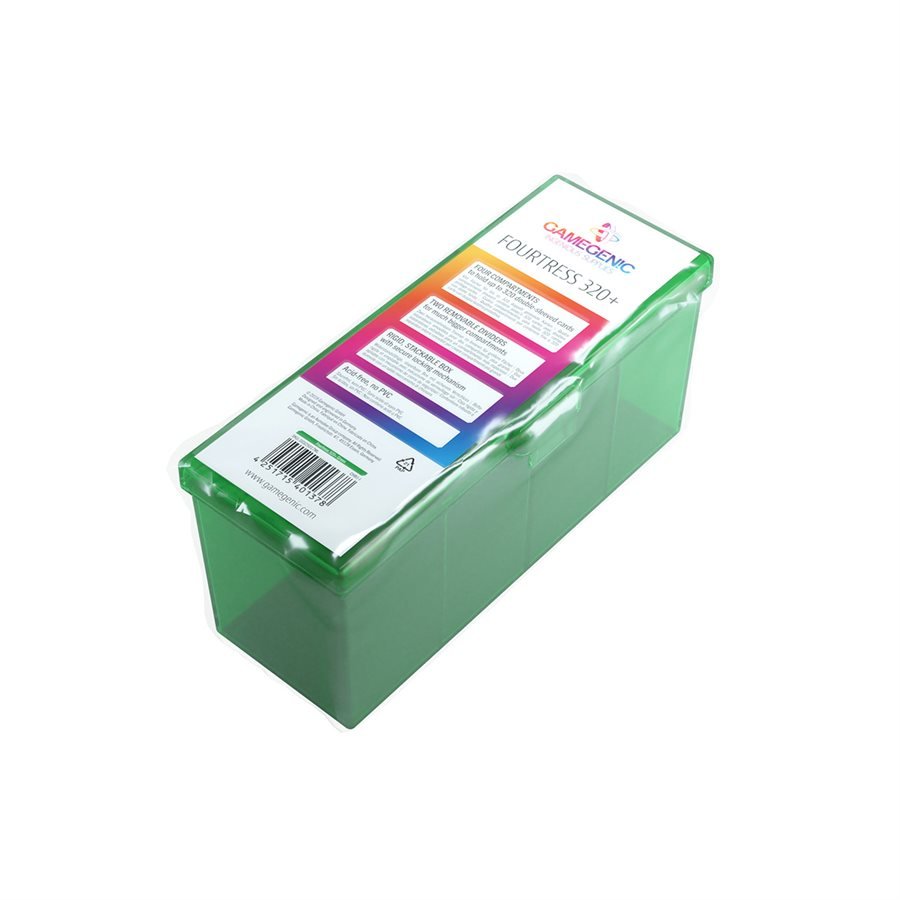 Gamegenic Deck Box: Fourtress: Green (320 ct) - GamesLand Canada