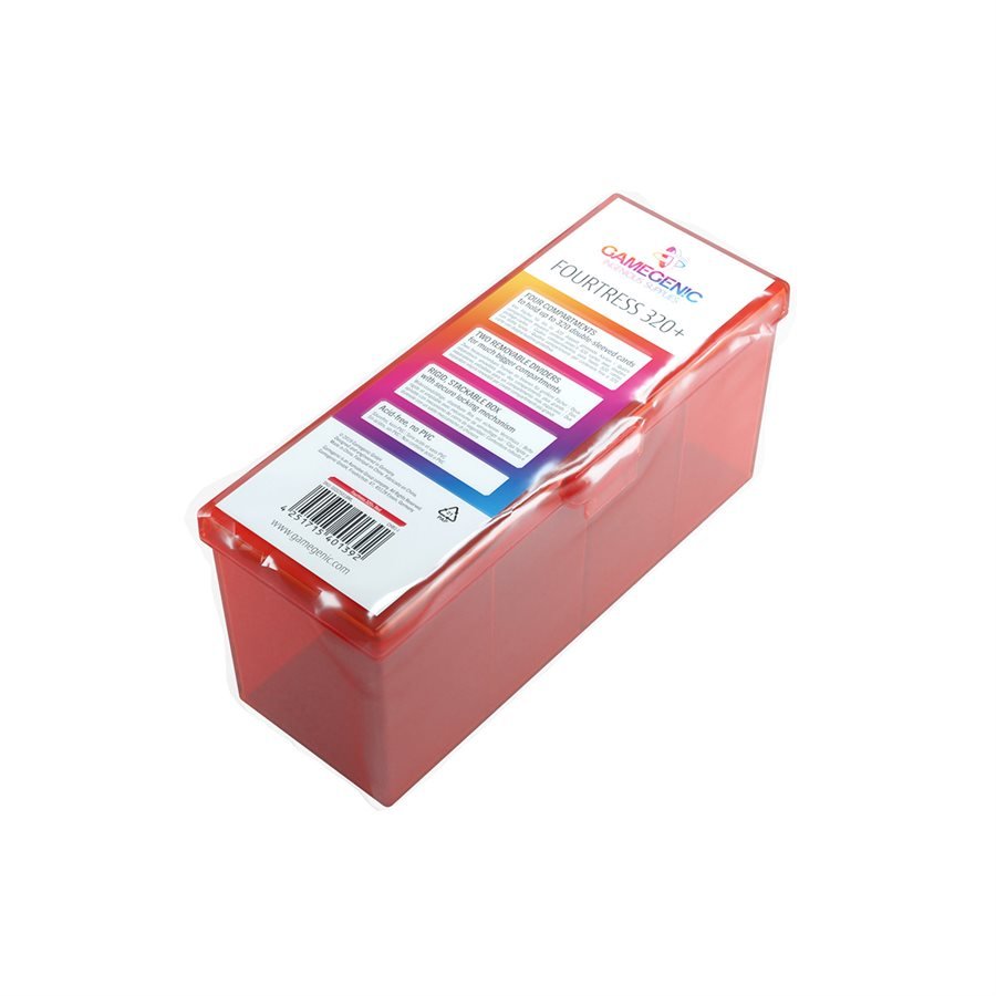 Gamegenic Deck Box: Fourtress: Red (320 ct) - GamesLand Canada