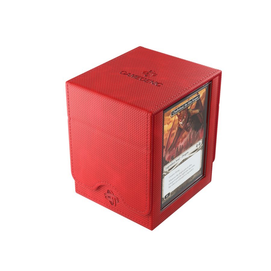 Gamegenic Deck Box: Squire Plus XL: Red (100 ct) - GamesLand Canada