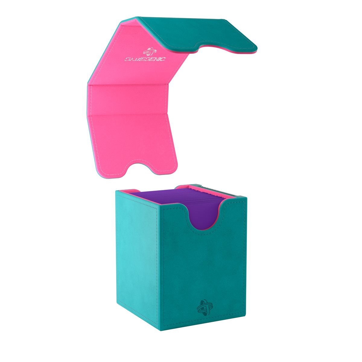 Gamegenic Deck Box: Squire XL: Teal / Pink (100 ct) - GamesLand Canada