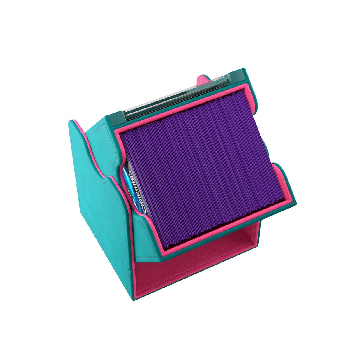 Gamegenic Deck Box: Squire XL: Teal / Pink (100 ct) - GamesLand Canada